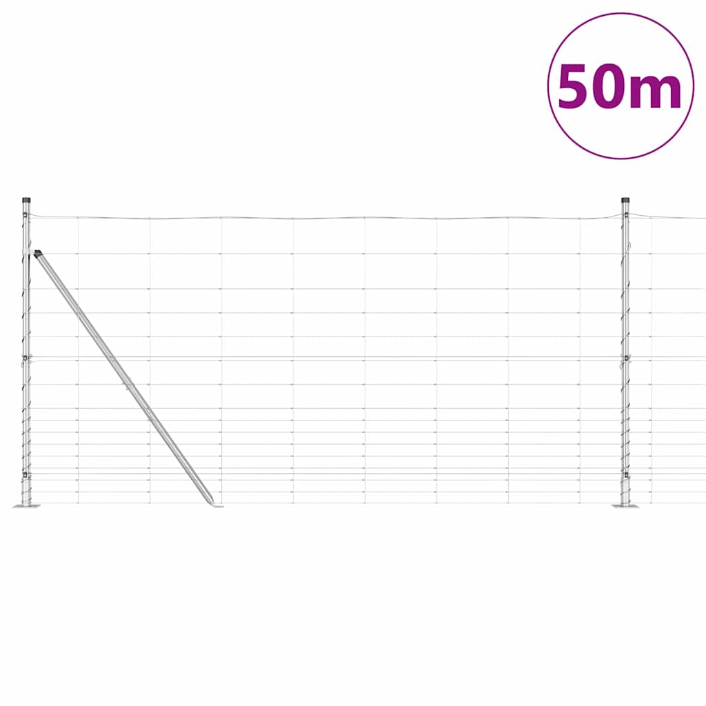 Welded Wire Fence with Concrete Base 50 x 1.2 m (W x H)