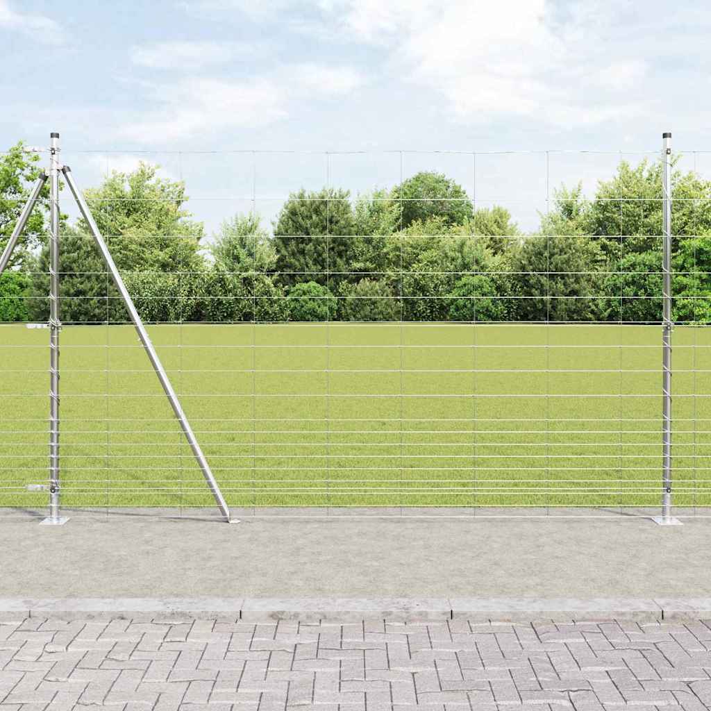 Welded Wire Fence with Concrete Base 50 x 1.5 m (W x H)