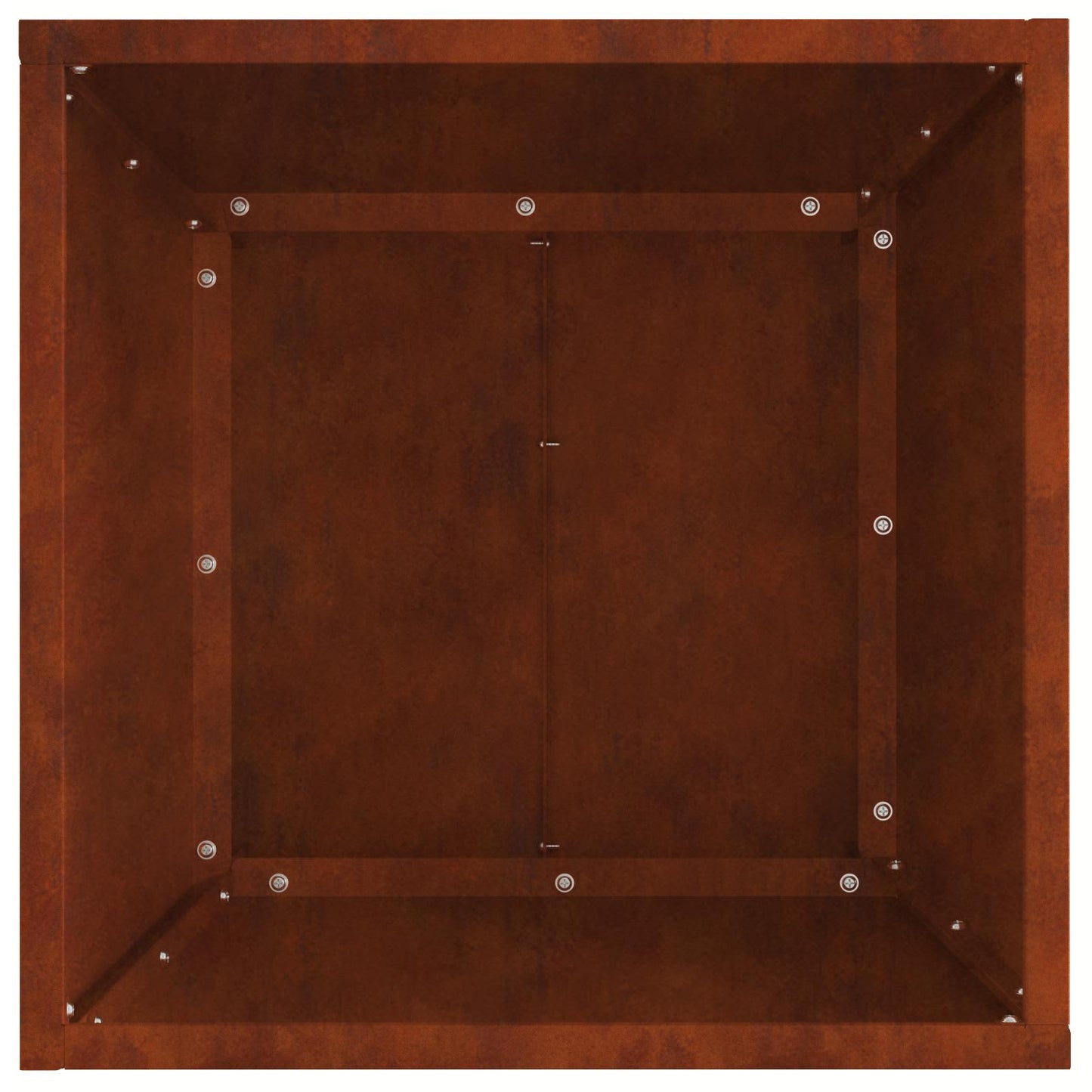 Fire Pit Brown 40 x 40 x 35 cm Weathering Steel