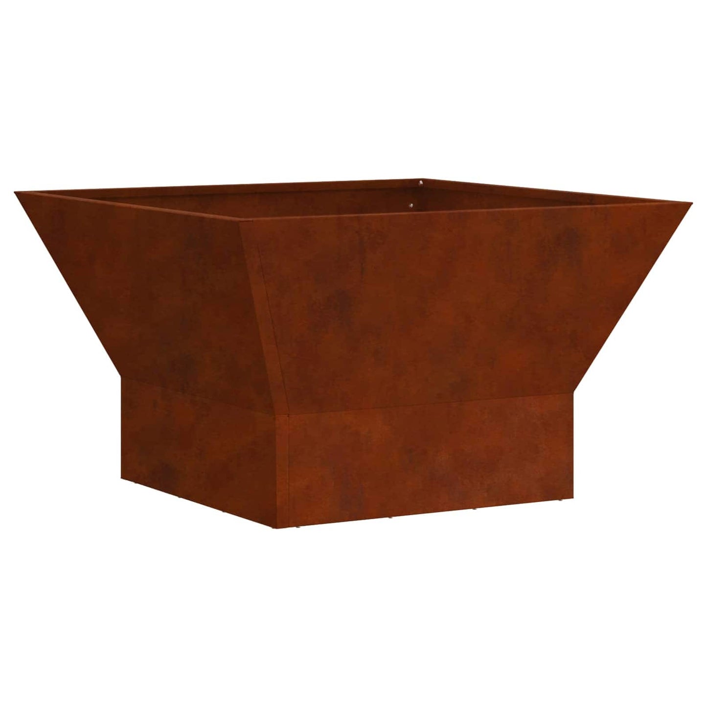 Fire Pit Brown 60 x 60 x 35 cm Weathering Steel