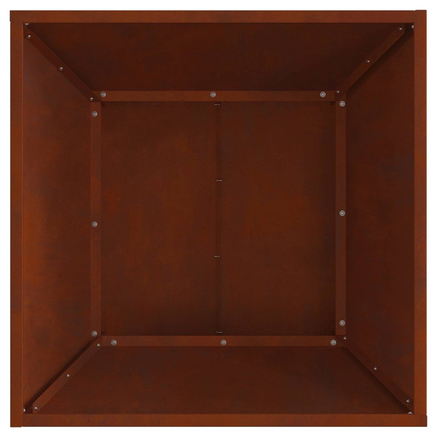 Fire Pit Brown 60 x 60 x 35 cm Weathering Steel