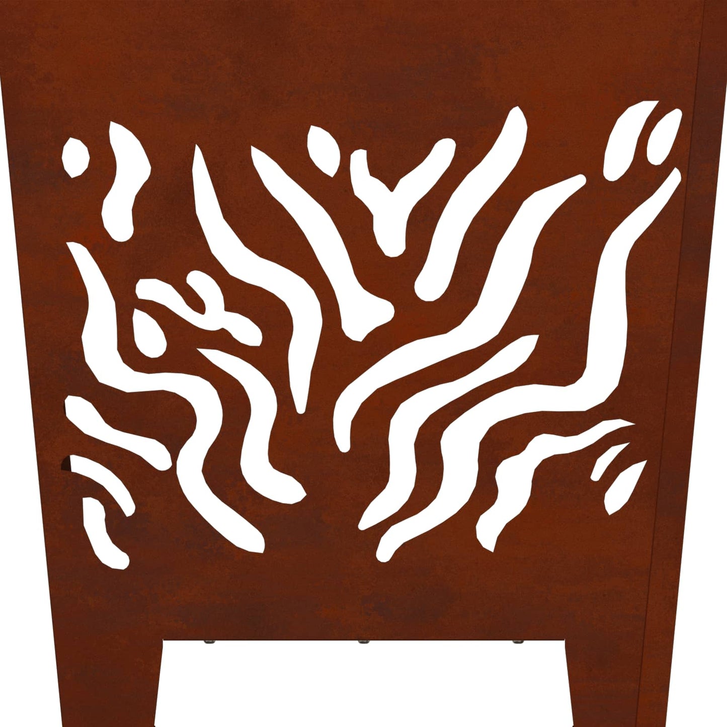 Fire Pit Brown 40 x 40 x 40 cm Weathering steel