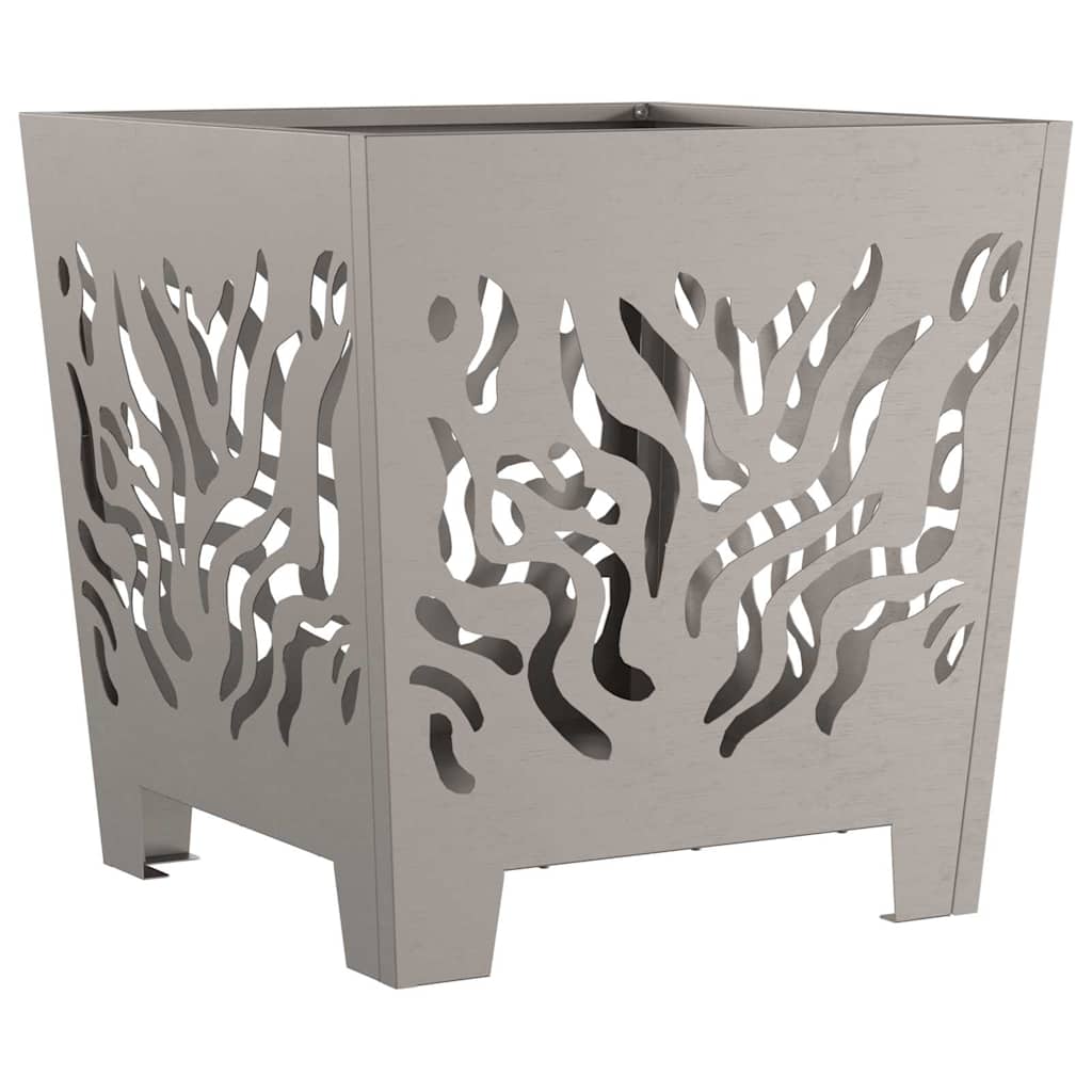 Fire Pit Brown 40 x 40 x 40 cm Weathering steel