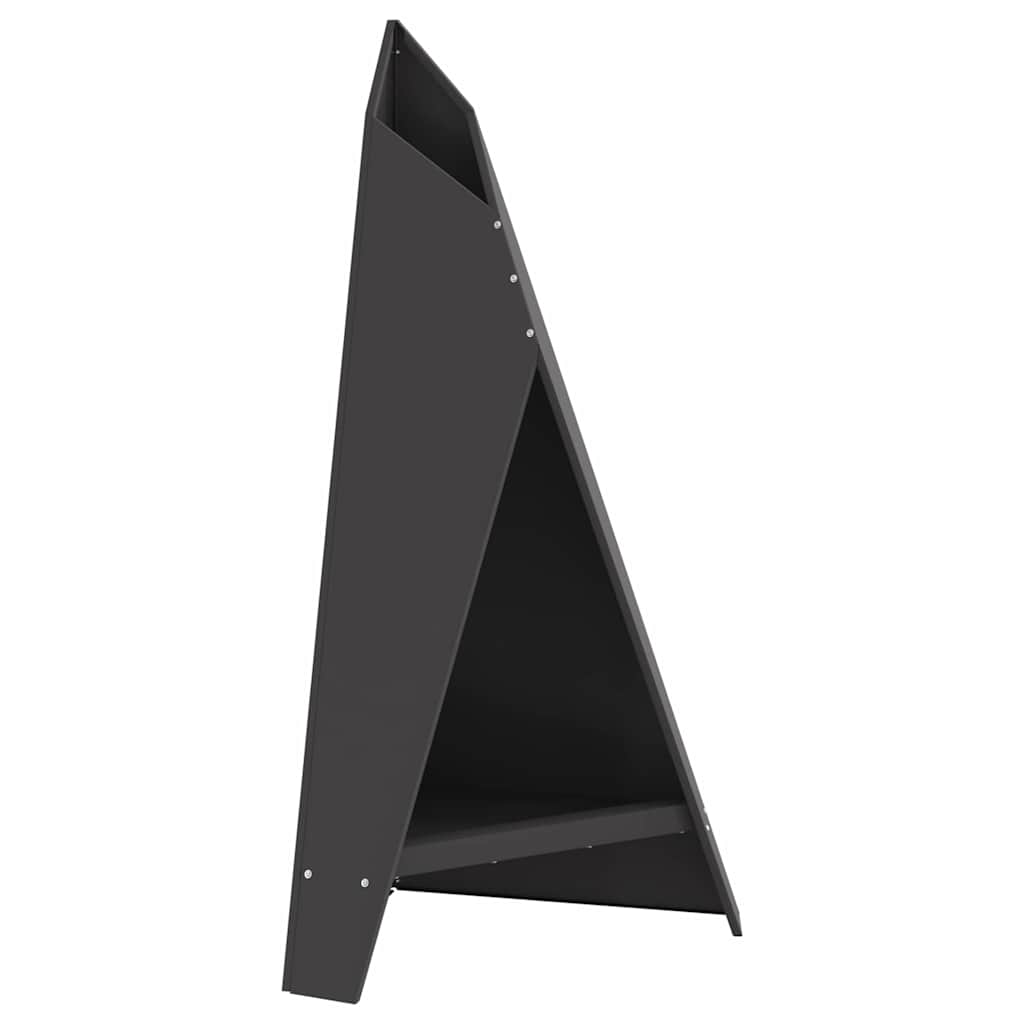 Fire Pit Black 58 x 40 x 100 cm Steel