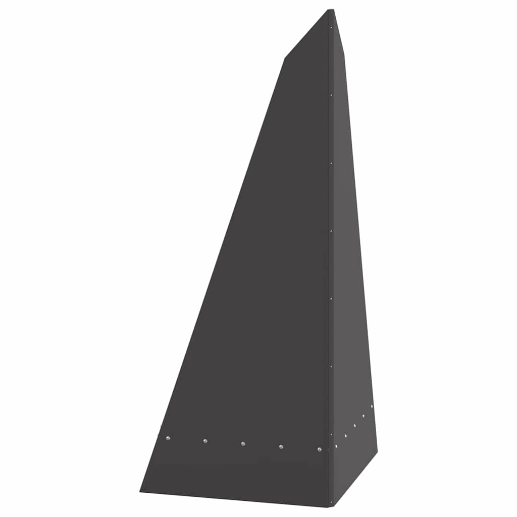 Fire Pit Black 58 x 40 x 100 cm Steel
