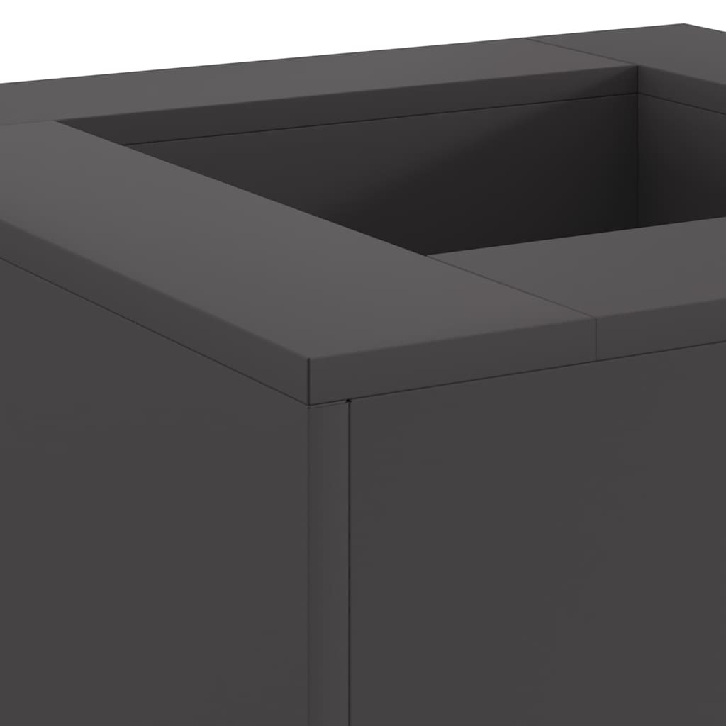 Fire Bowl Black 60 x 60 x 30 cm Weathering Steel