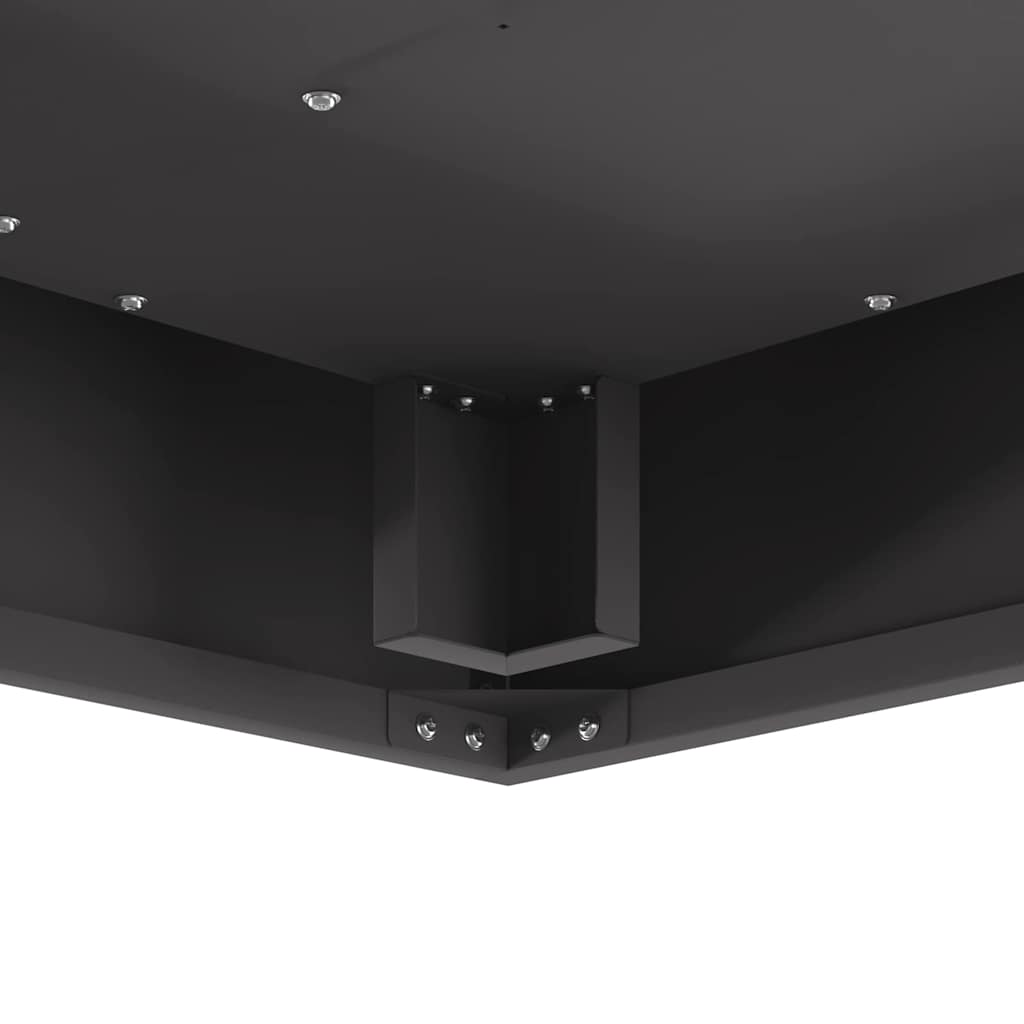 Fire Bowl Black 60 x 60 x 30 cm Weathering Steel