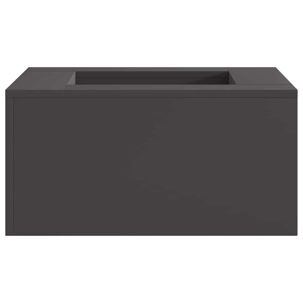Fire Bowl Black 60 x 60 x 30 cm Weathering Steel