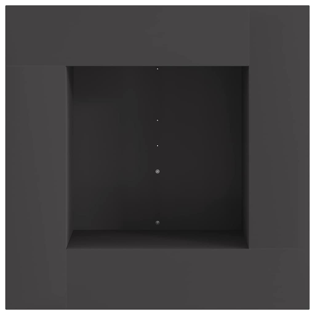 Fire Bowl Black 60 x 60 x 30 cm Weathering Steel