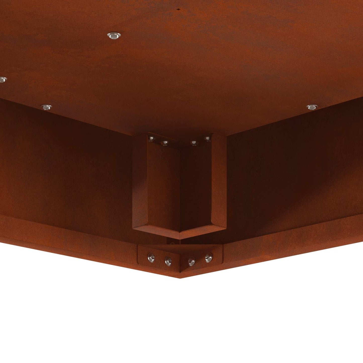 Fire Pit Brown 60 x 60 x 30 cm Weathering Steel