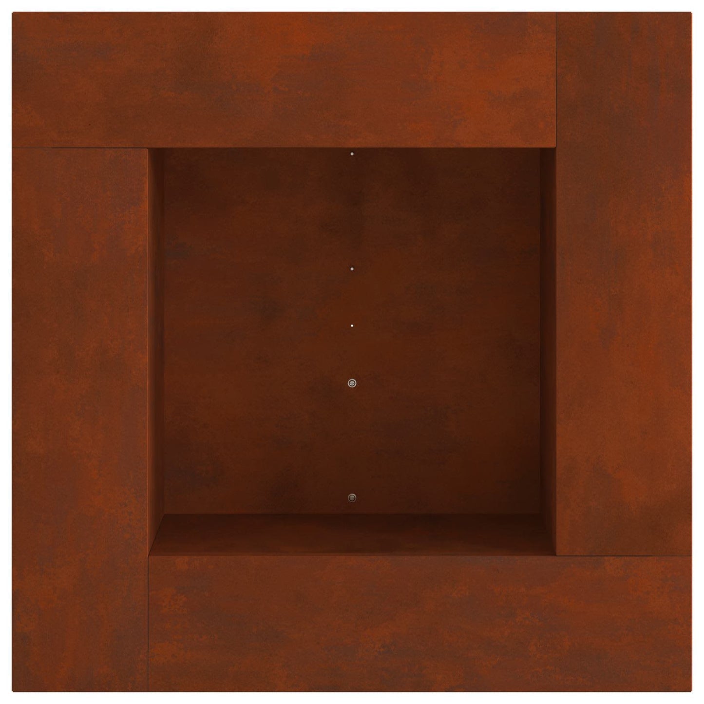 Fire Pit Brown 60 x 60 x 30 cm Weathering Steel