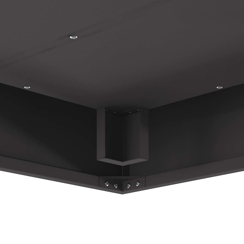 Fire Pit Black 80 x 80 x 40 cm Steel