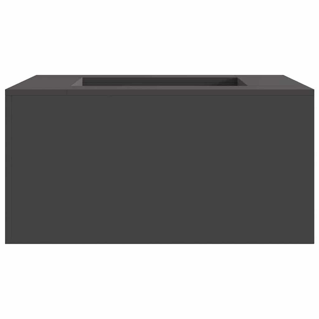 Fire Pit Black 80 x 80 x 40 cm Steel
