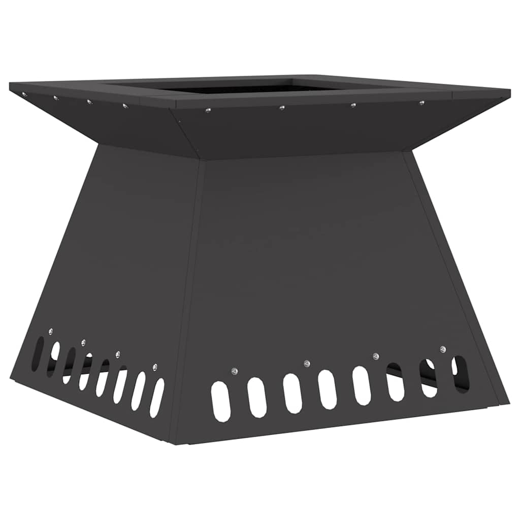 Fire Bowl Black 48 x 48 x 40 cm Weathering Steel