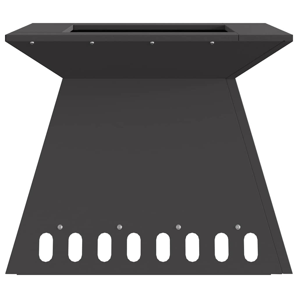 Fire Bowl Black 48 x 48 x 40 cm Weathering Steel