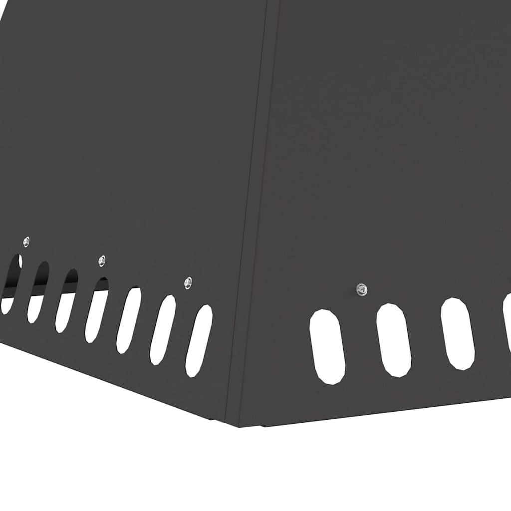 Fire Pit Black 60 x 60 x 50 cm Steel