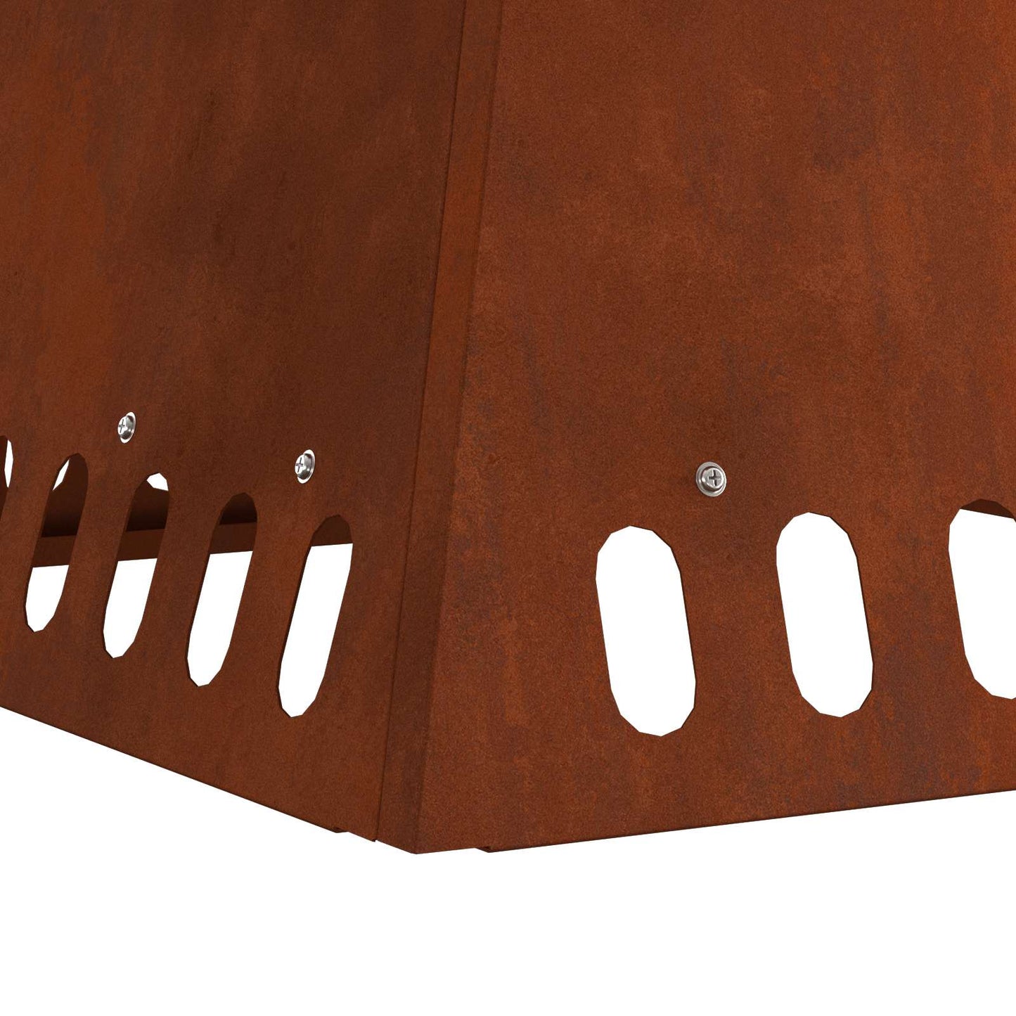Fire Pit Brown 60 x 60 x 50 cm Weathering Steel