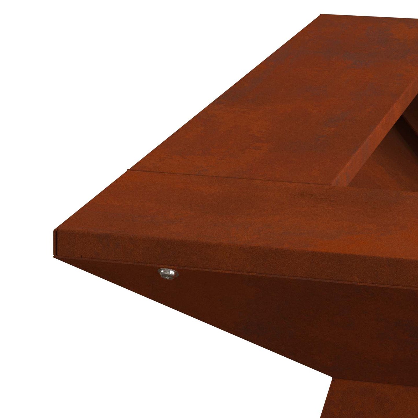 Fire Pit Brown 60 x 60 x 50 cm Weathering Steel