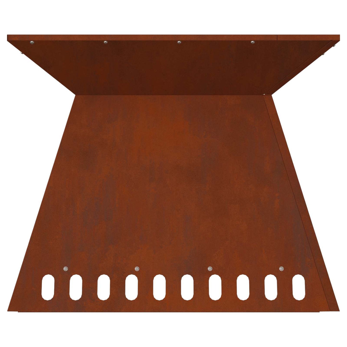 Fire Pit Brown 60 x 60 x 50 cm Weathering Steel