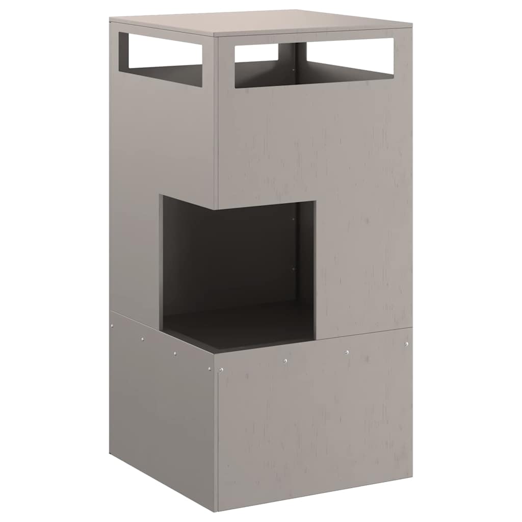 Fire Pit Brown 50 x 50 x 100 cm Weathering Steel