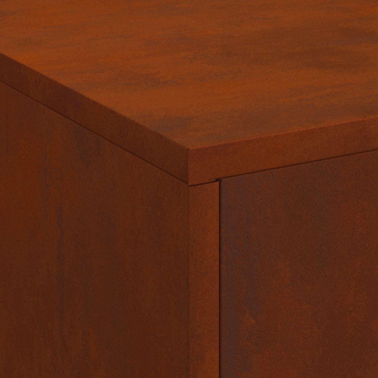 Fire Pit Brown 80 x 50 x 96 cm Weathering Steel