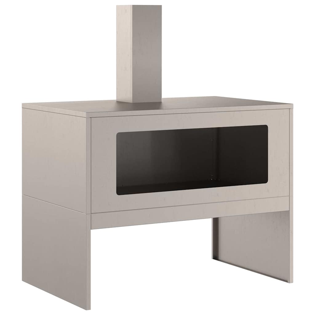 Fire Pit Brown 80 x 50 x 96 cm Weathering Steel