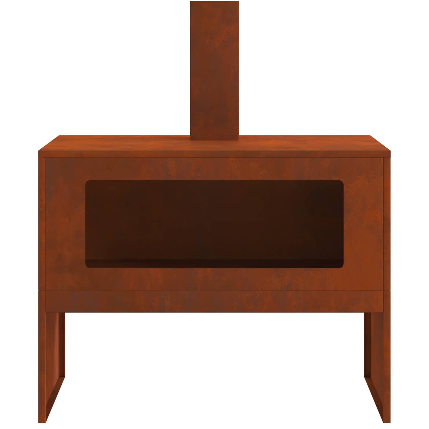 Fire Pit Brown 80 x 50 x 96 cm Weathering Steel