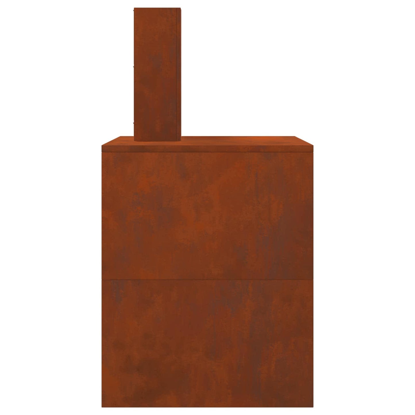Fire Pit Brown 80 x 50 x 96 cm Weathering Steel