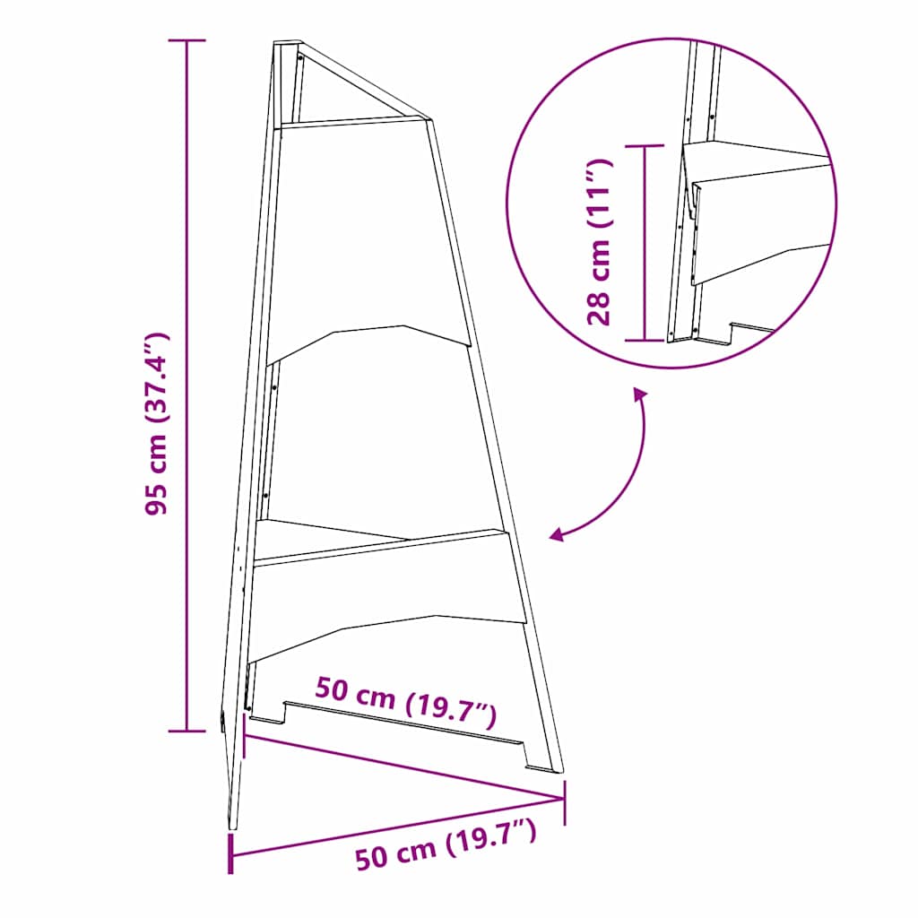 Fire Pit Black 50 x 50 x 95 cm Steel