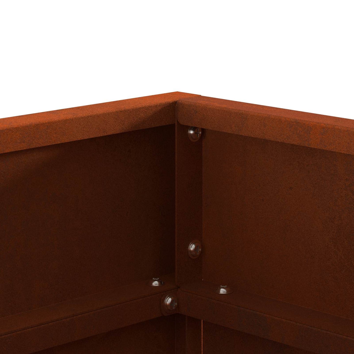 Fire Pit Brown 50 x 50 x 38 cm Weathering Steel