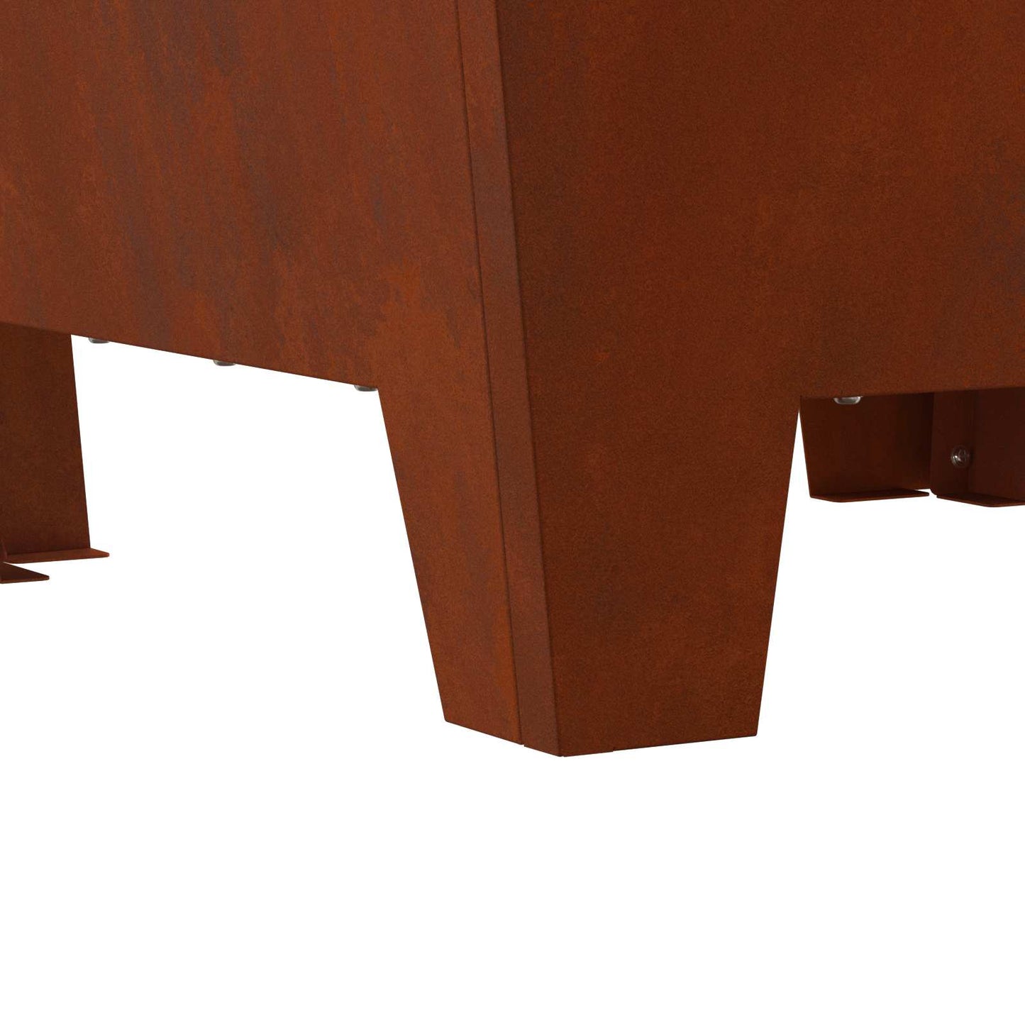 Fire Pit Brown 50 x 50 x 38 cm Weathering Steel