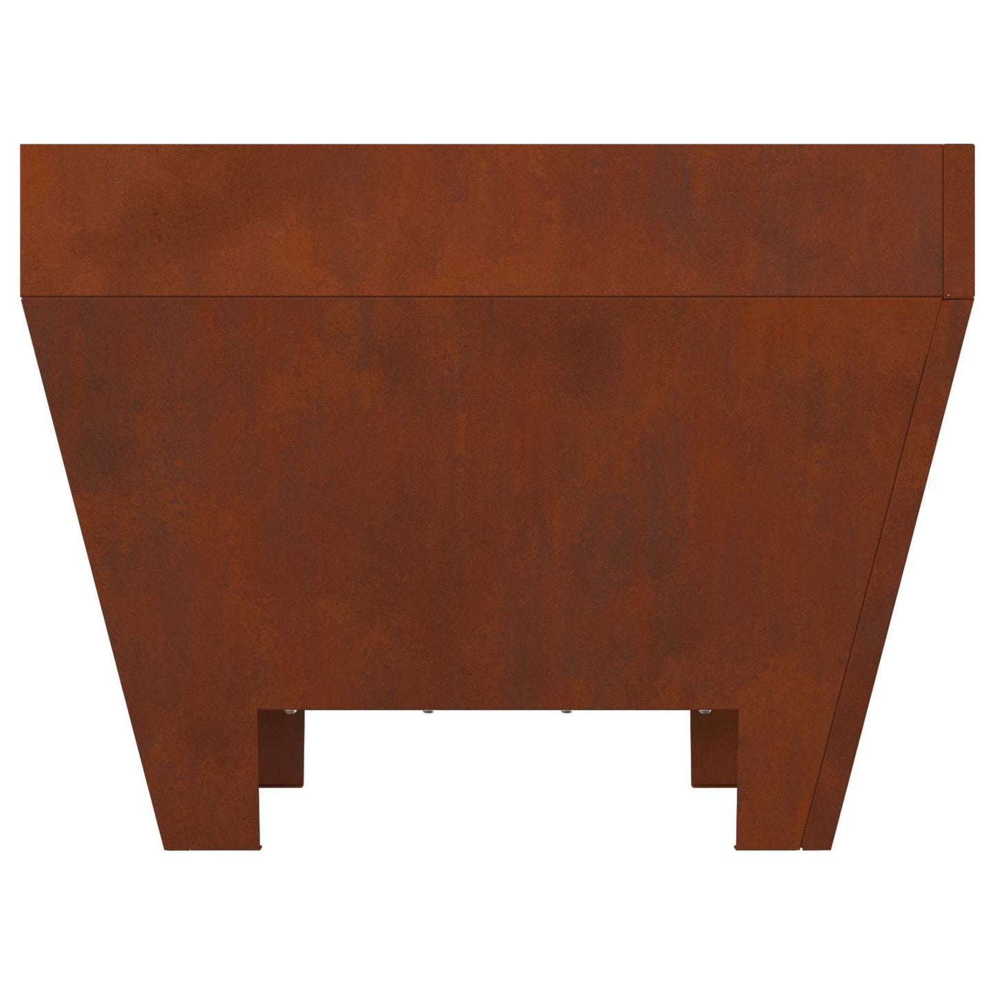 Fire Pit Brown 50 x 50 x 38 cm Weathering Steel