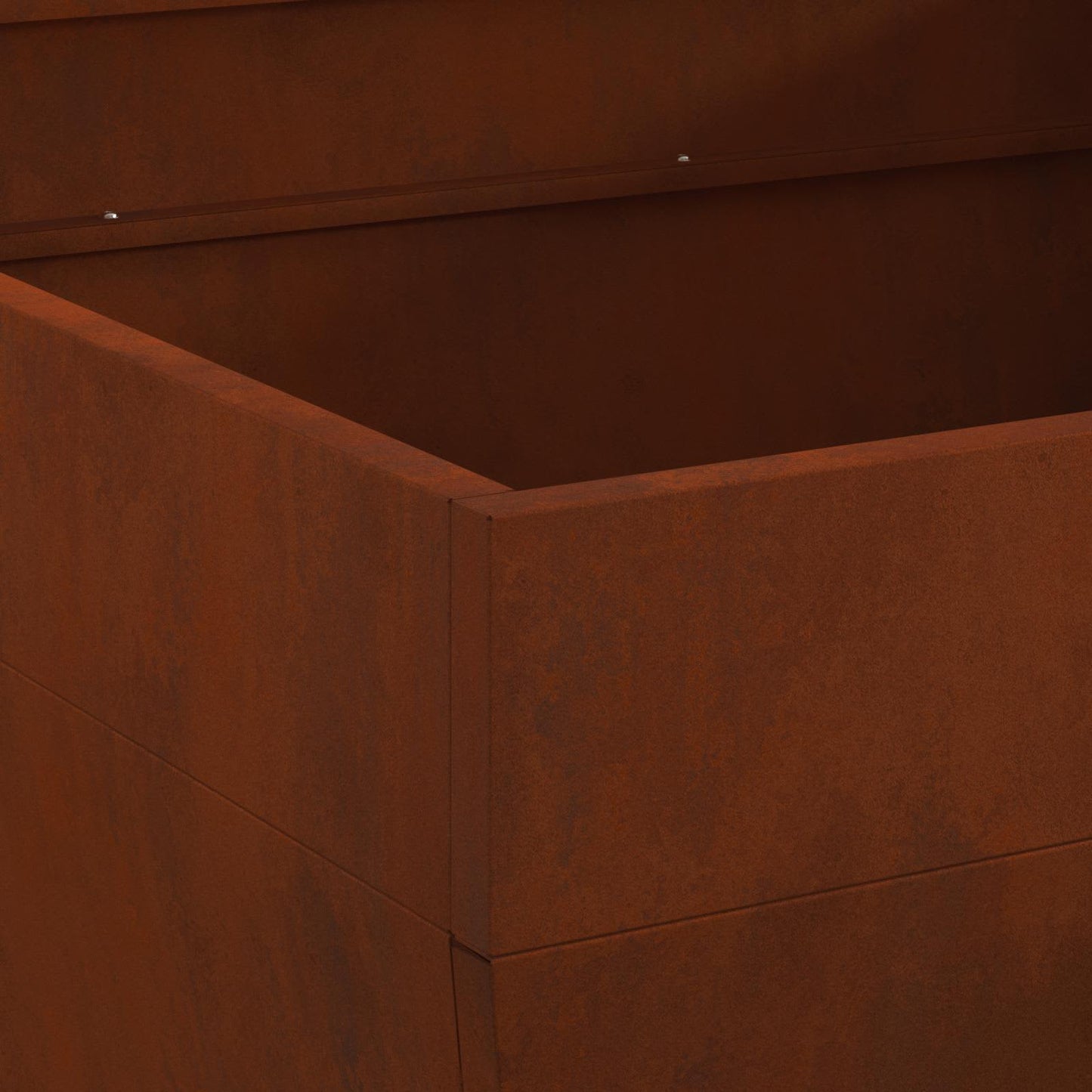 Fire Pit Brown 80 x 80 x 43 cm Weathering Steel