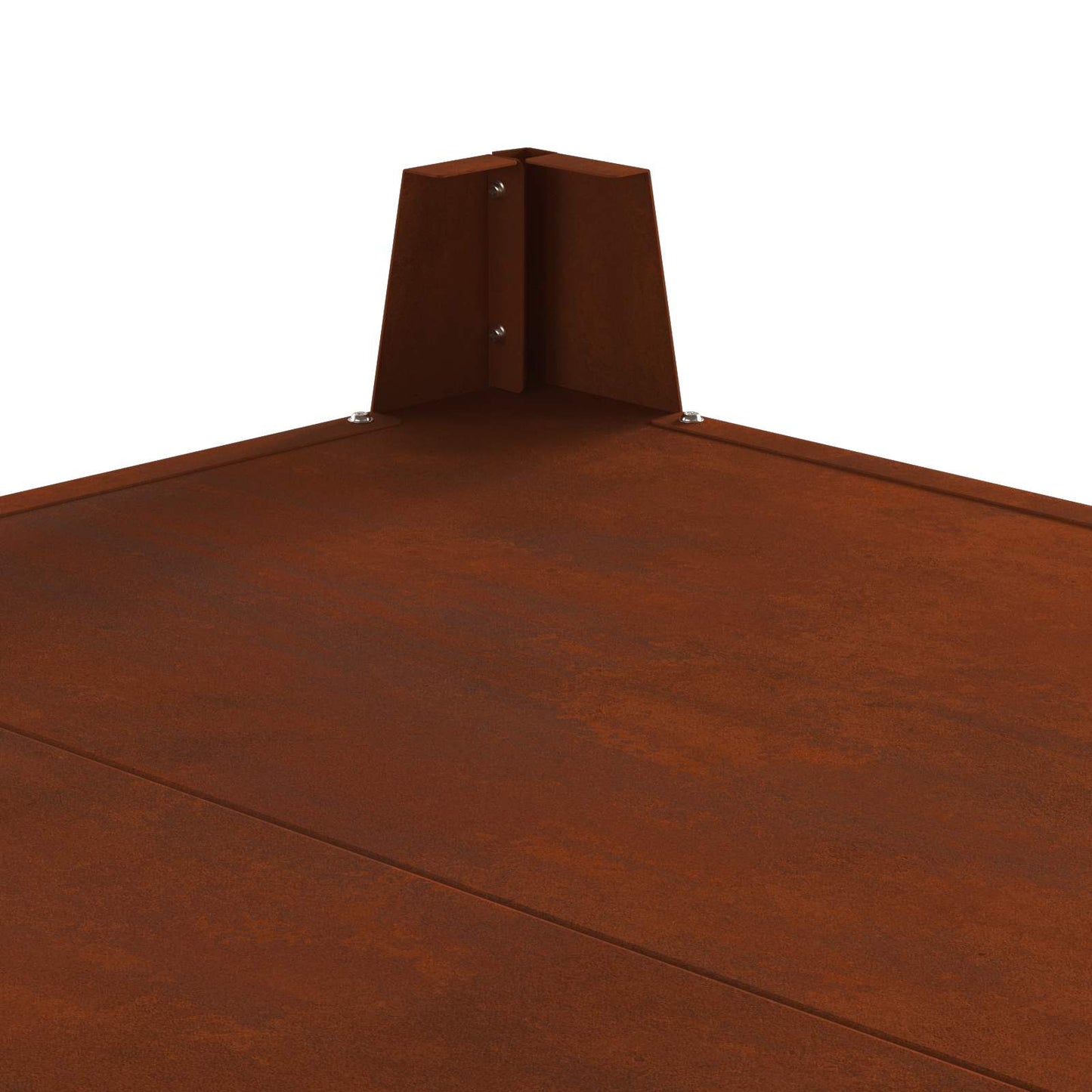 Fire Pit Brown 80 x 80 x 43 cm Weathering Steel
