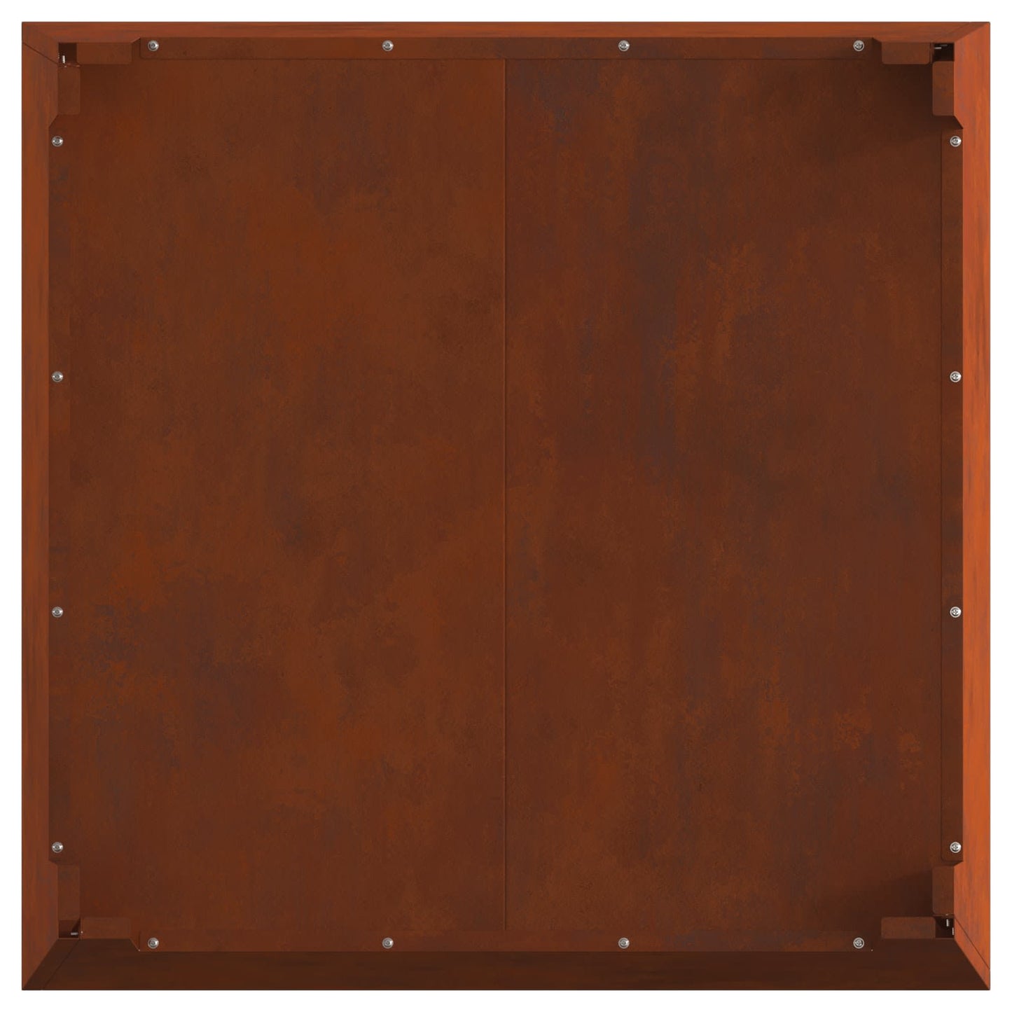 Fire Pit Brown 80 x 80 x 43 cm Weathering Steel