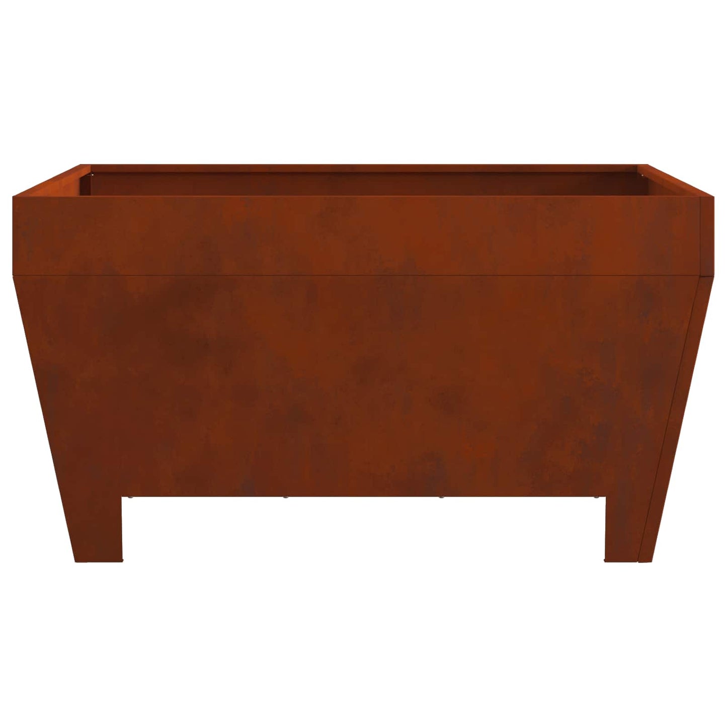 Fire Pit Brown 80 x 80 x 43 cm Weathering Steel