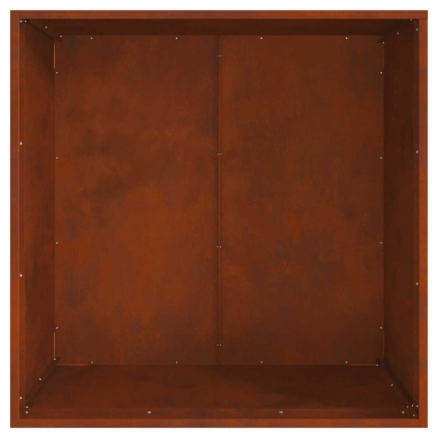 Fire Pit Brown 80 x 80 x 43 cm Weathering Steel