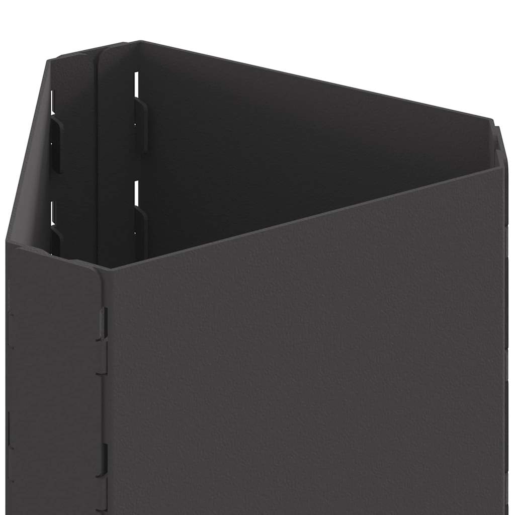 Fire Pit Black 50 x 43 x 52 cm Steel