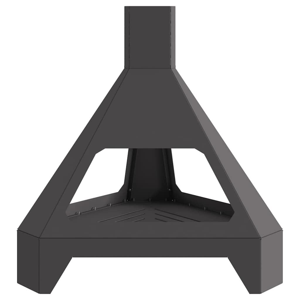 Fire Pit Black 50 x 43 x 52 cm Steel
