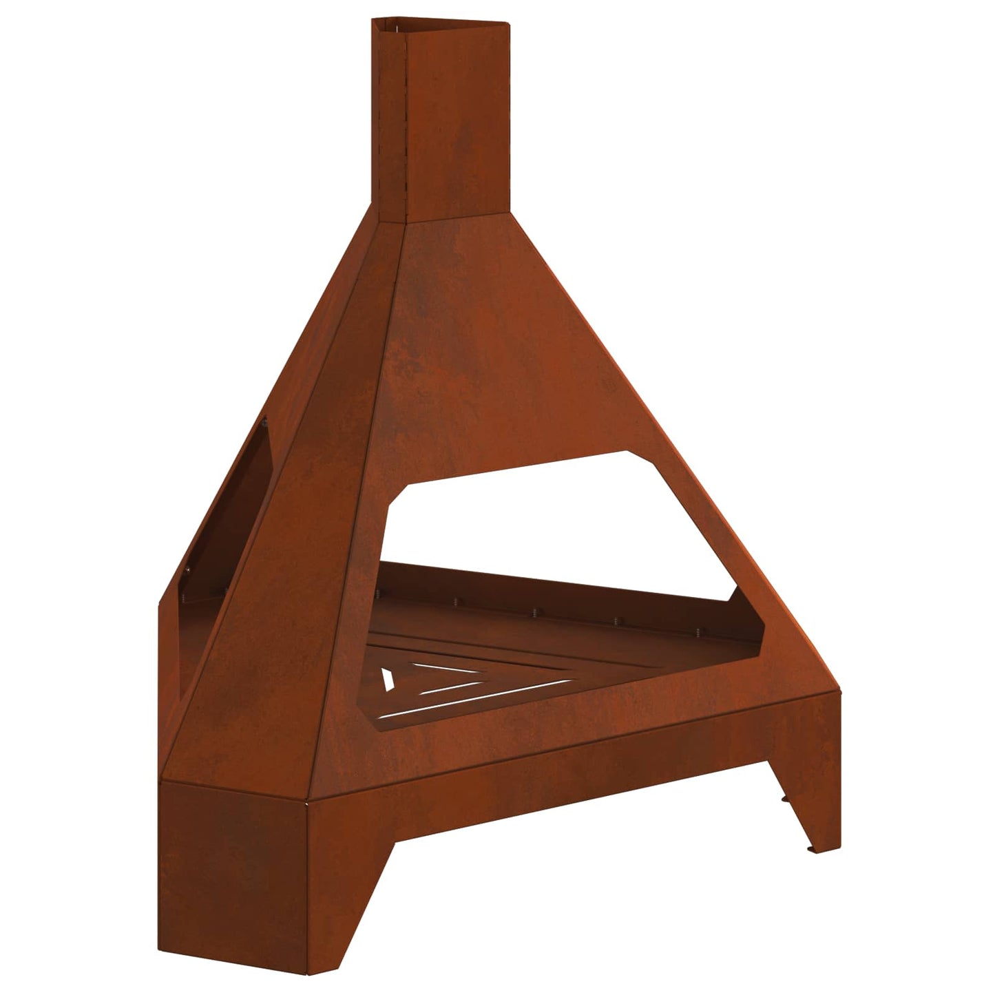 Fire Pit Brown 50 x 43 x 52 cm Weathering Steel