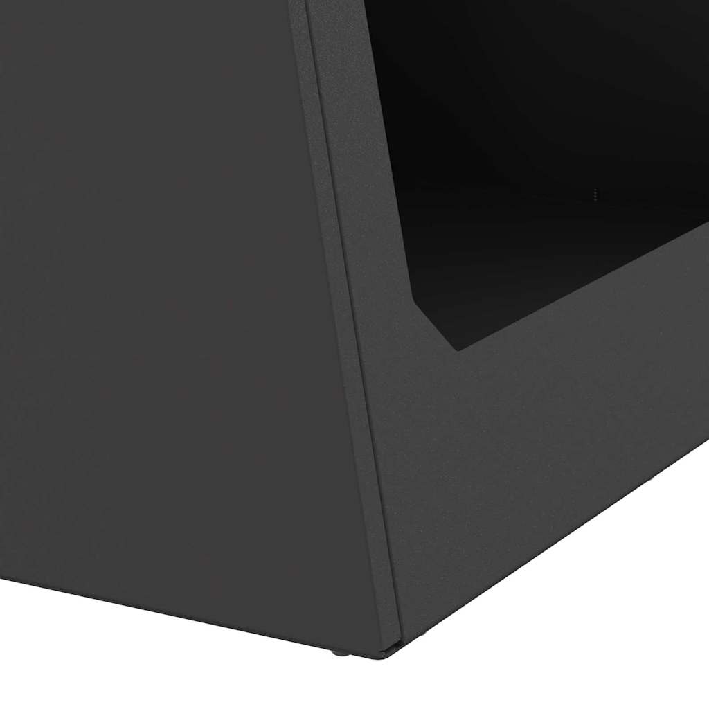 Fire Pit Black 50 x 50 x 51 cm Steel