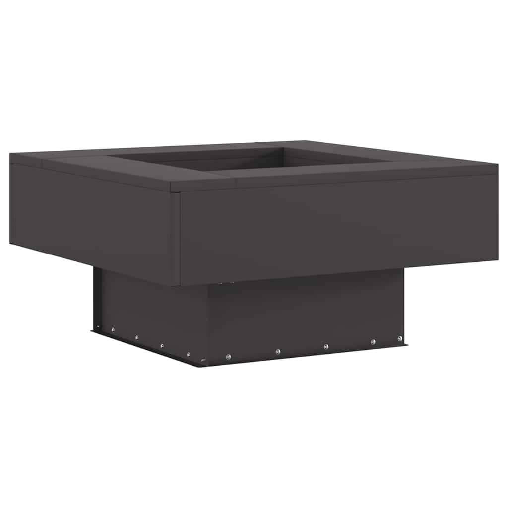 Fire Pit Black 60 x 60 x 30 cm Steel