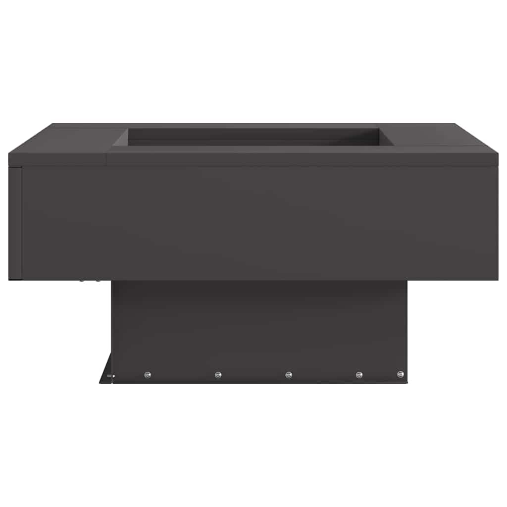 Fire Pit Black 60 x 60 x 30 cm Steel