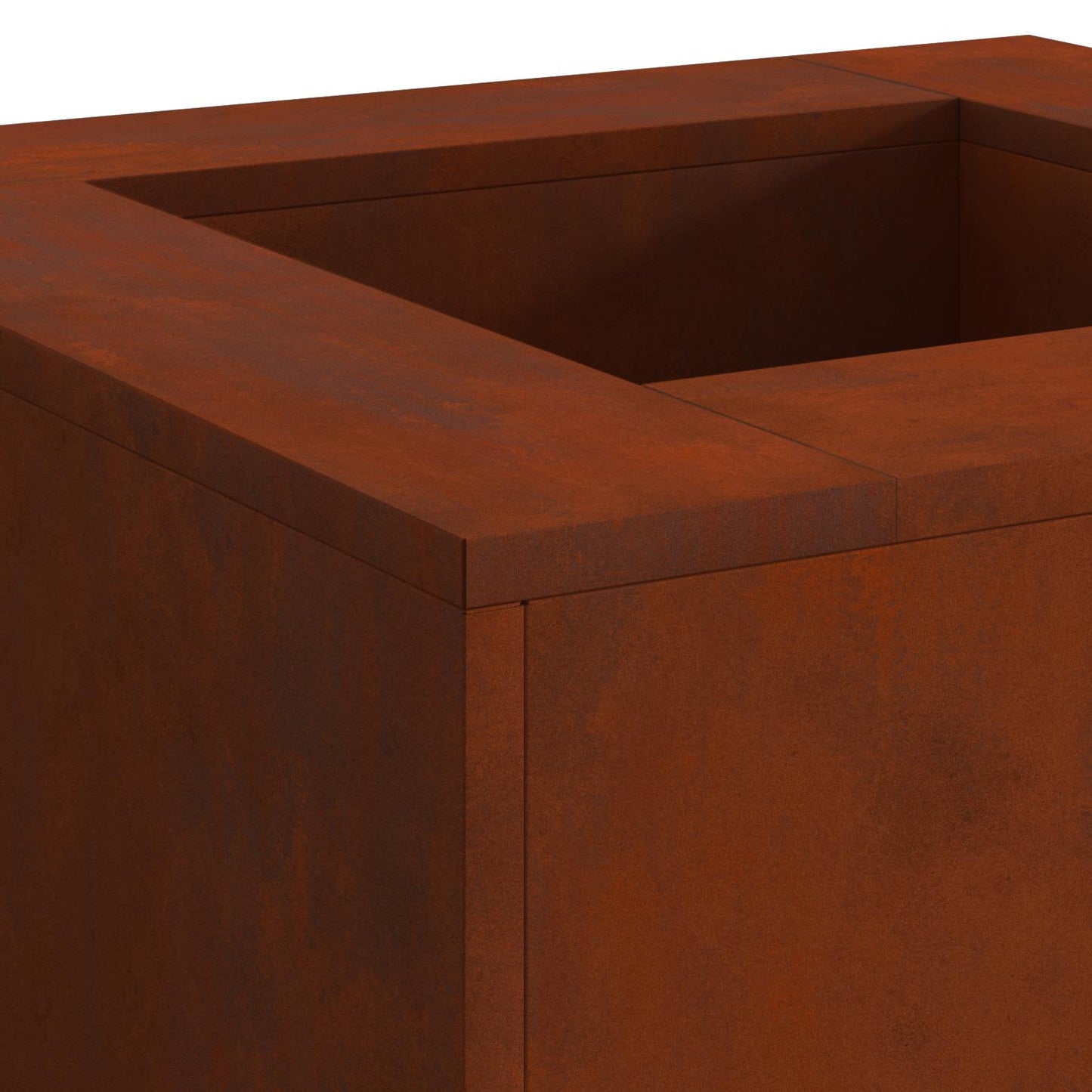 Fire Pit Brown 60 x 60 x 30 cm Weathering Steel