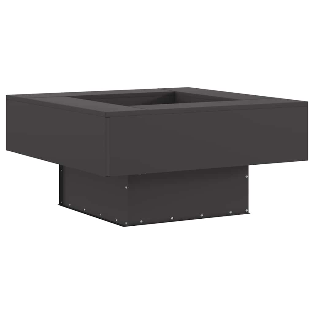 Fire Pit Black 80 x 80 x 40 cm Steel