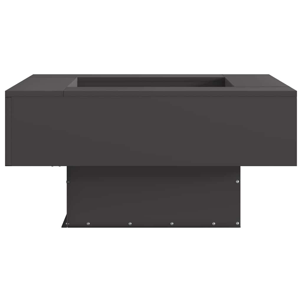 Fire Pit Black 80 x 80 x 40 cm Steel