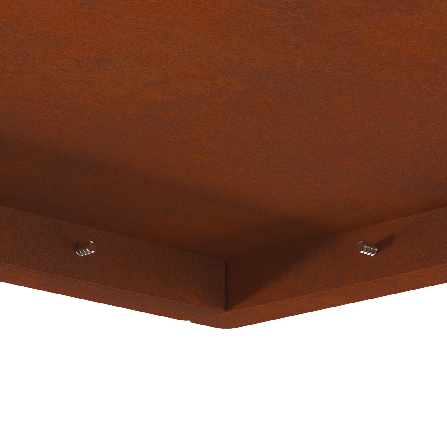 Fire Pit Brown 80 x 80 x 40 cm Weathering Steel