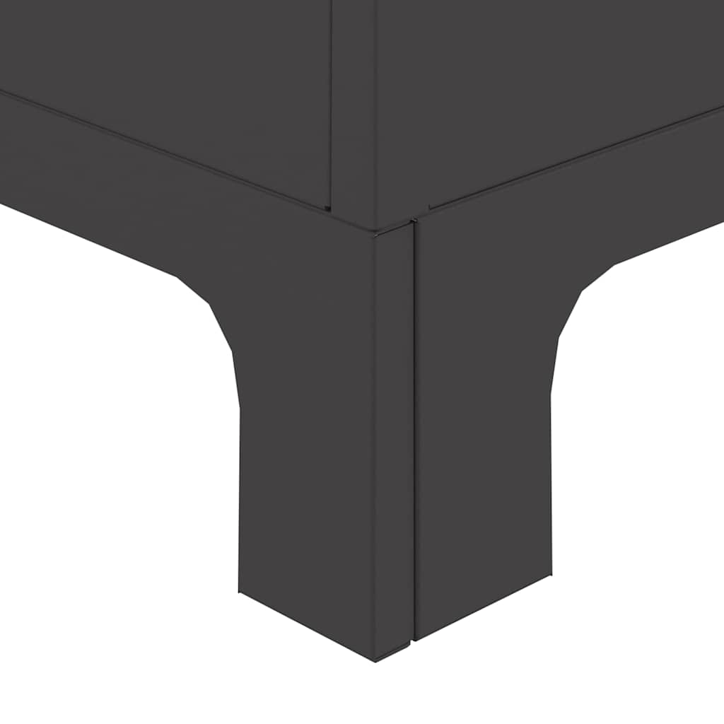 Fire Bowl Black 50 x 50 x 70 cm Weathering Steel