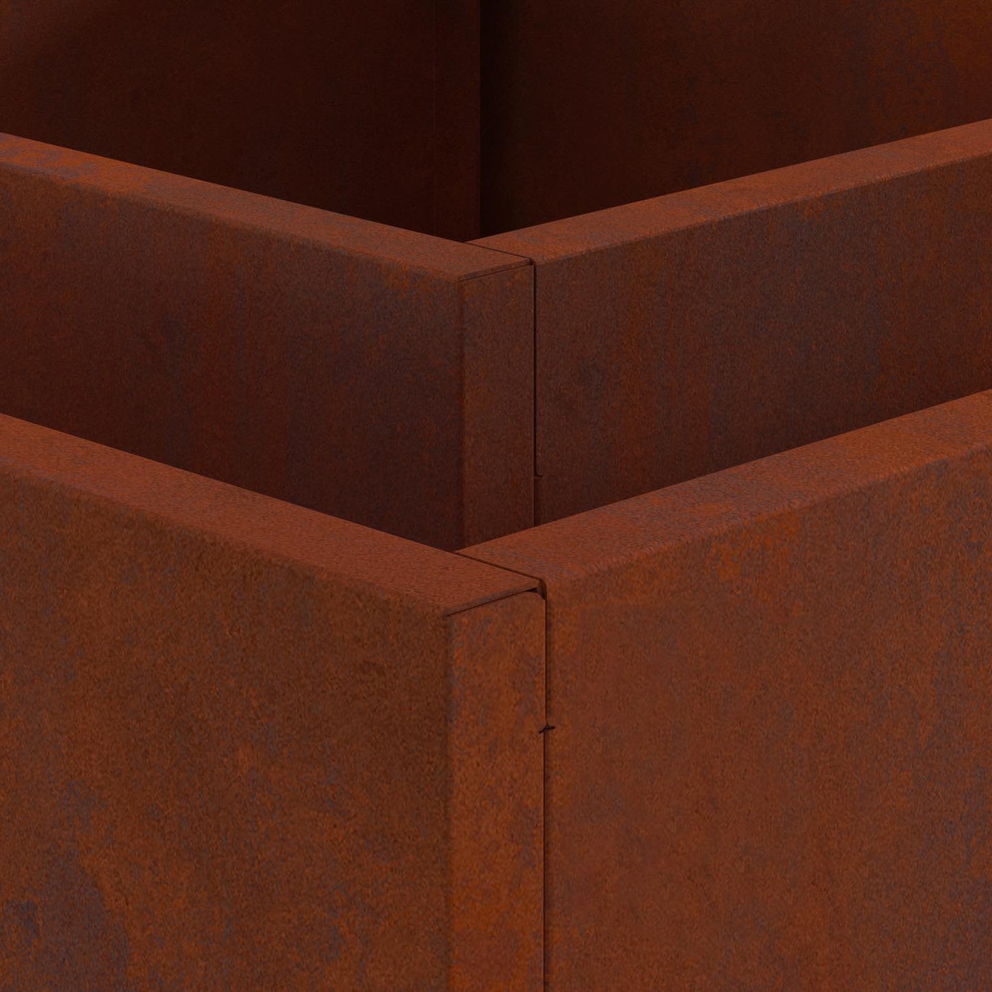 Fire Pit Brown 60 x 60 x 30 cm Weathering Steel