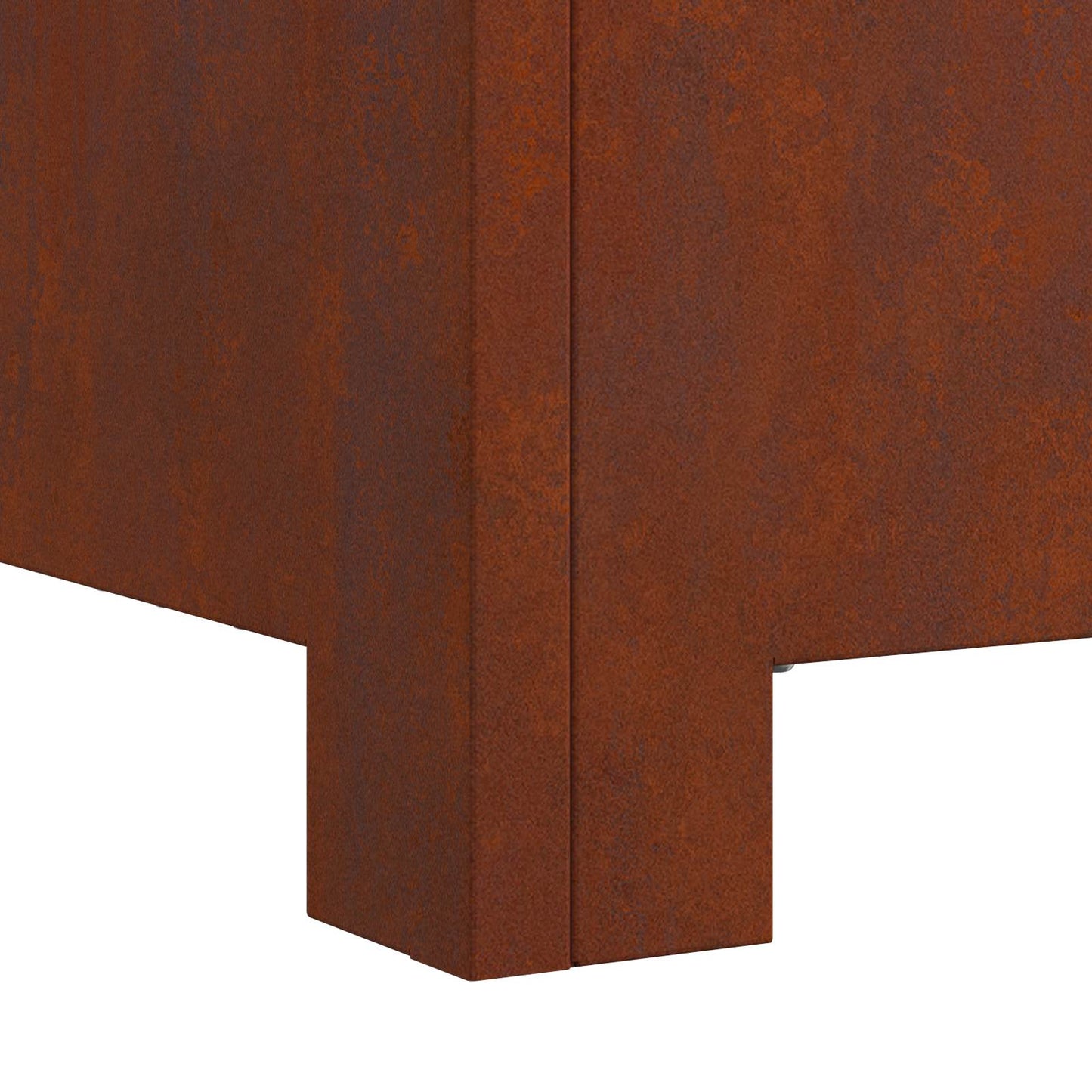 Fire Pit Brown 60 x 60 x 30 cm Weathering Steel